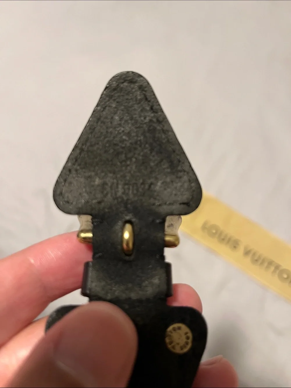 Louis Vuitton Black Leather Bracelet